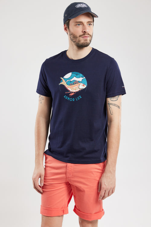 T-Shirt „Fisch“ – leichte Baumwolle - Armor-lux - 1