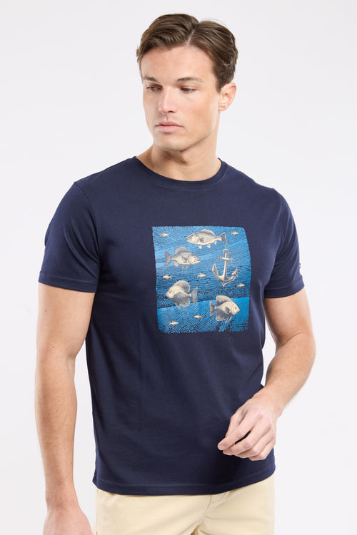 Screen-printed T-shirt - lightweight cotton - Armor-lux - 1