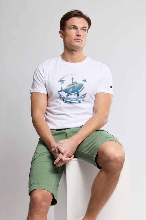 Screen-printed T-shirt - lightweight cotton - Armor-lux - 1