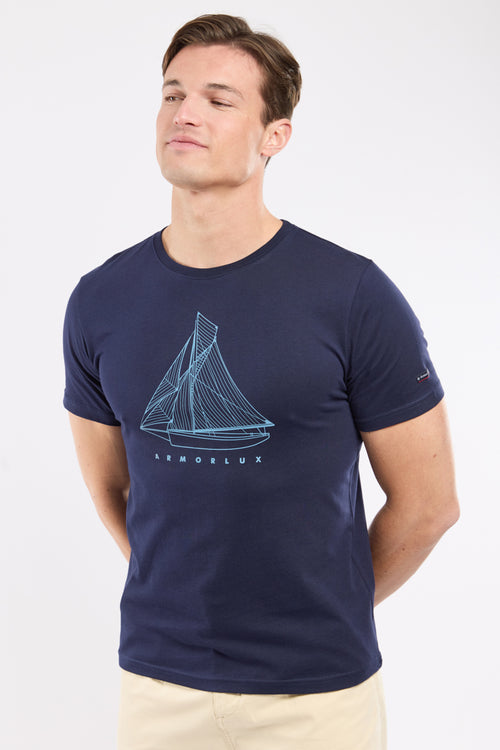 T-shirt sérigraphié - coton léger - Armor-lux - 1