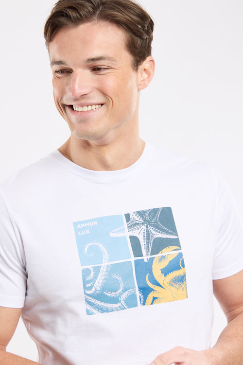 T-shirt sérigraphié - coton léger - Armor-lux - 1