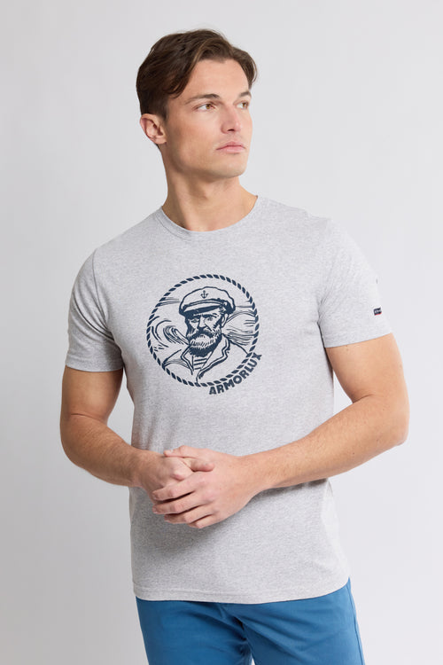 Screen-printed T-shirt - lightweight cotton - Armor-lux - 1
