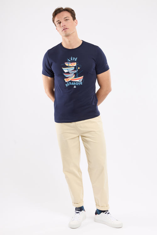 Screen-printed T-shirt - lightweight cotton - Armor-lux - 3