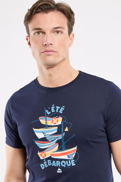 Screen-printed T-shirt - lightweight cotton - Armor-lux - 2