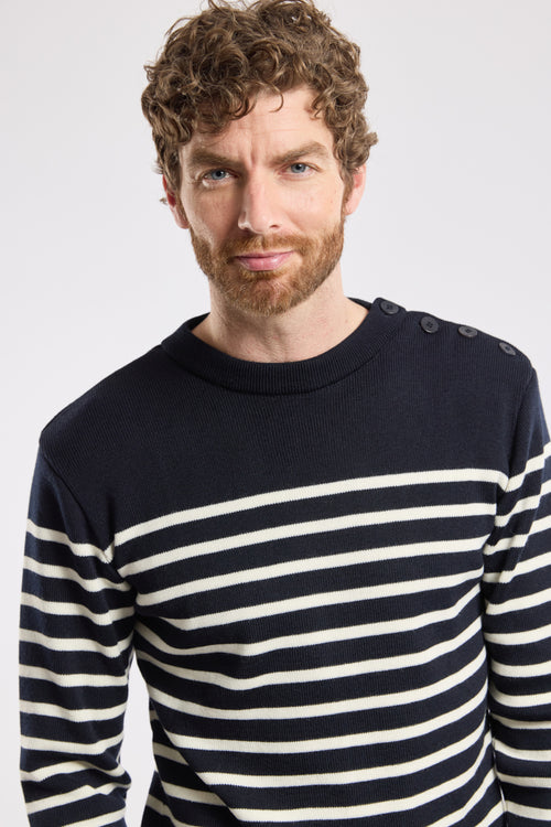 Striped fisherman jumper - wool and acrylic - Armor-lux - 4