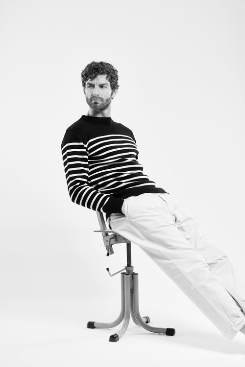 Striped fisherman jumper - wool and acrylic - Armor-lux - 5