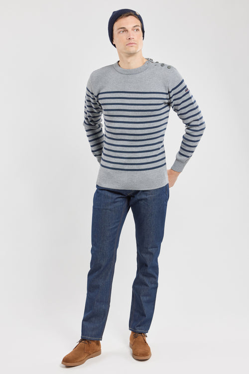 Paimpol striped navy jumper - wool - Armor-lux - 3
