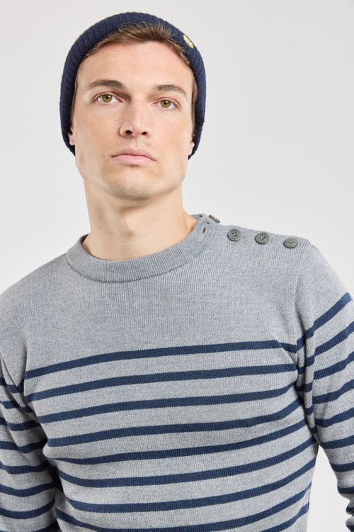 Paimpol striped navy jumper - wool - Armor-lux - 5