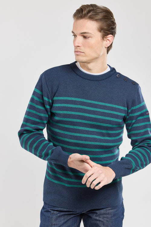 Gestreifter Marinepullover Paimpol - Wolle - Armor-lux - 1