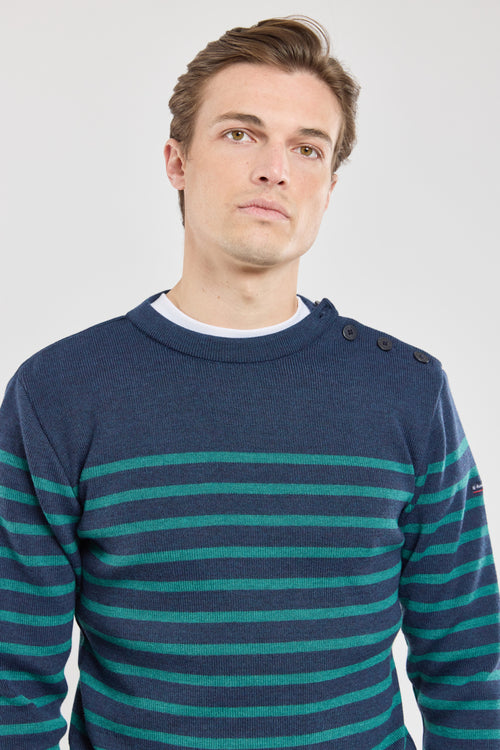 Paimpol striped navy jumper - wool - Armor-lux - 2