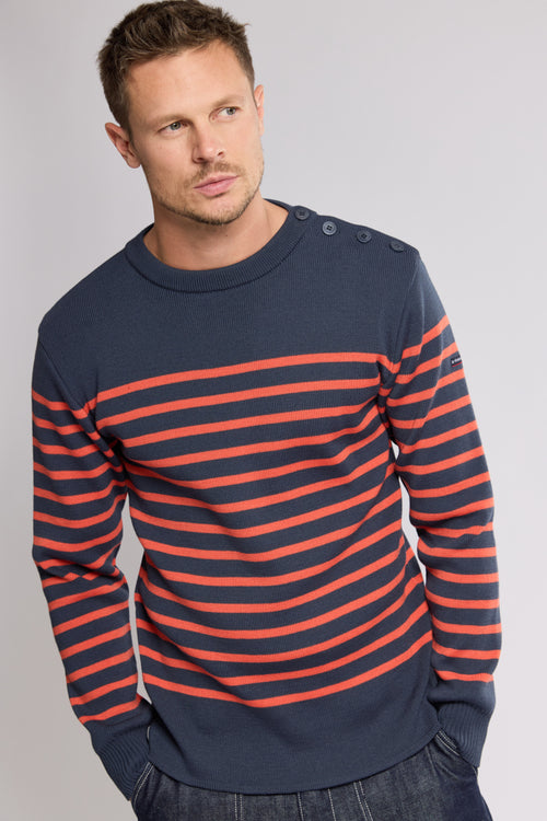 Paimpol striped sailor jumper - wool - Armor-lux - 1