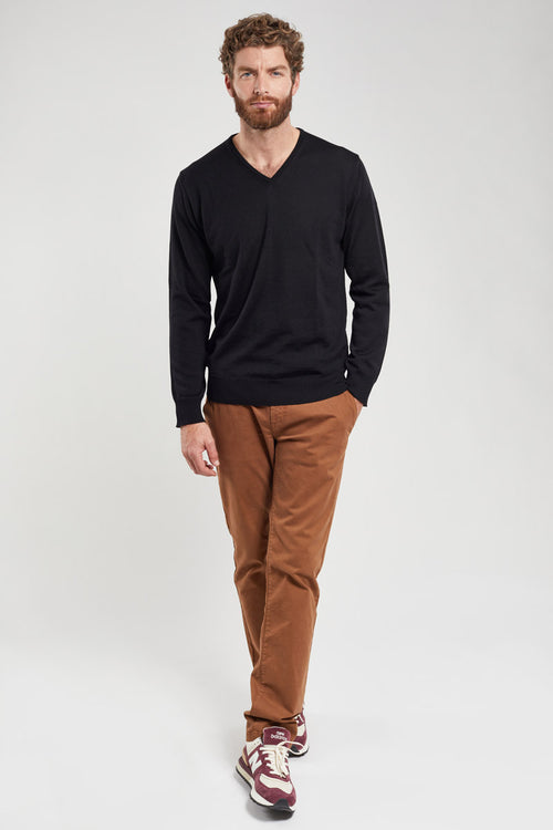 V-neck sweater Noyal - merino wool - Armor-lux - 3