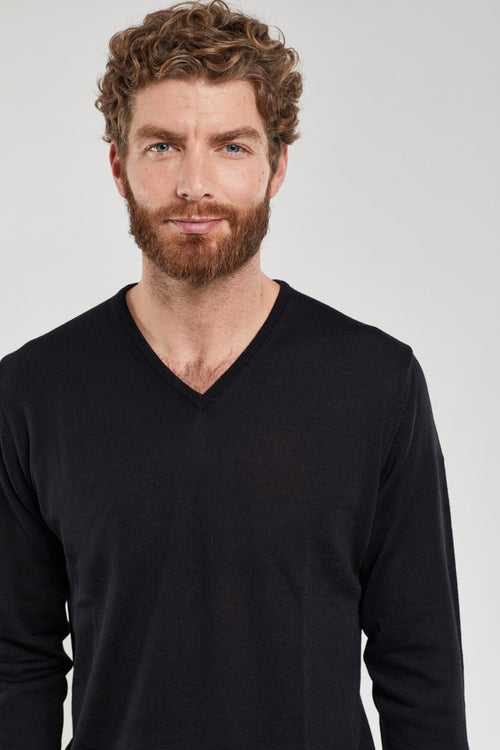 V-neck sweater Noyal - merino wool - Armor-lux - 4