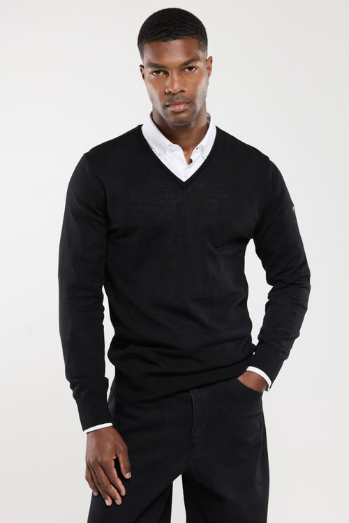 Pull col V Noyal - laine mérinos - Armor-lux - 1
