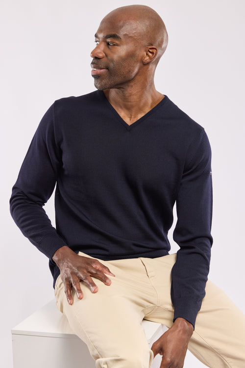 V-neck sweater Noyal - merino wool - Armor-lux - 4