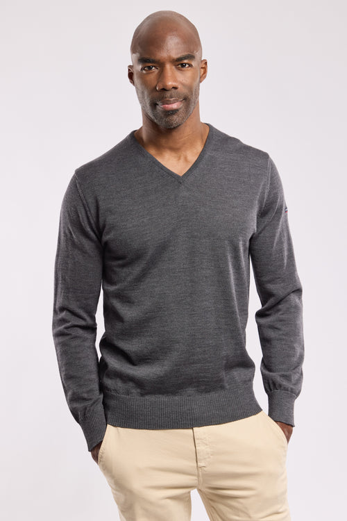 Pullover mit V-Ausschnitt „Noyal - aus Merinowolle - Armor-lux - 4