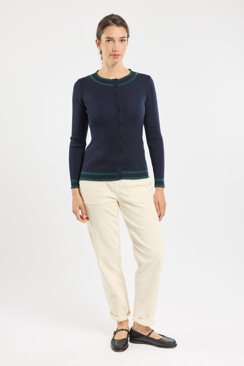 Buttoned cardigan - wool - Armor-lux - 3