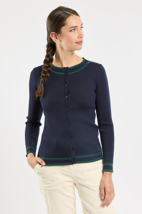 Buttoned cardigan - wool - Armor-lux - 4