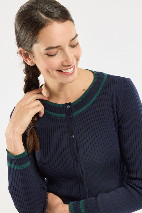 Cardigan boutonné - laine - Armor-lux - 2