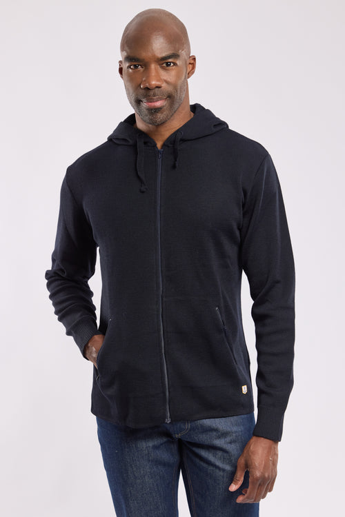 Authentic Breton hoodie Pulky - wool and acrylic - Armor-lux - 1