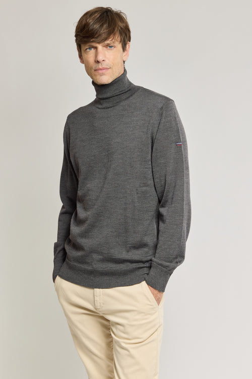 Pull col roulé Ferel - laine mérinos - Armor-lux - 1