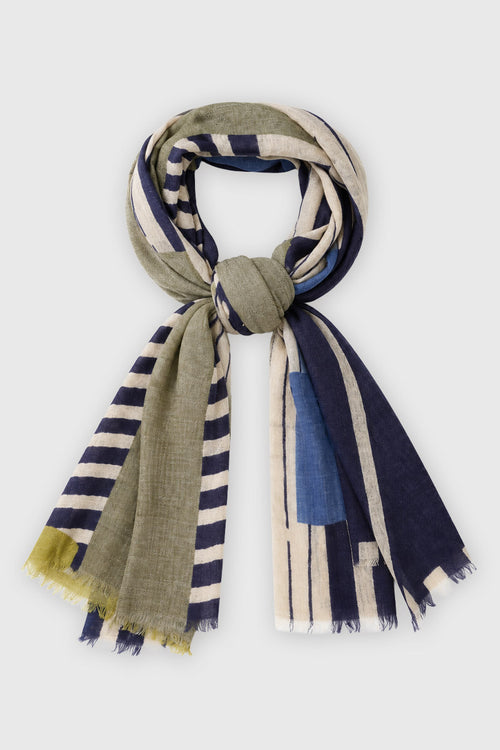 Printed stole 70x180 - wool - Armor-lux - 1