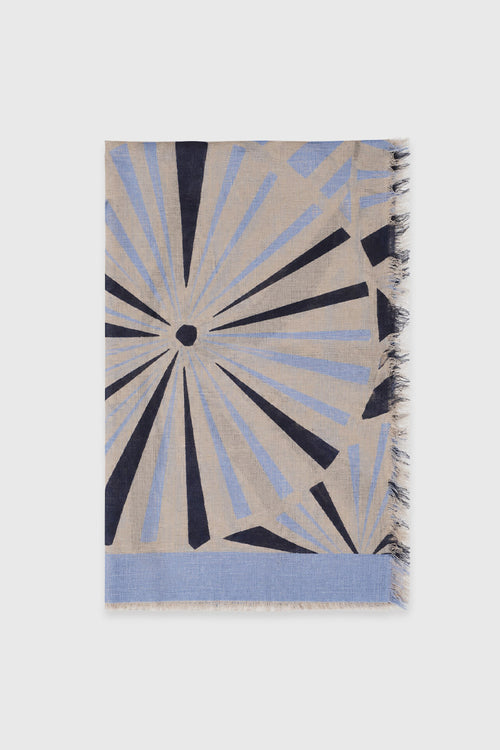 Printed stole 70x180 - wool - Armor-lux - 2