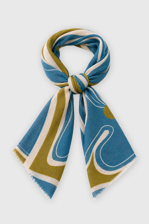 Printed square scarf 75x75 - wool - Armor-lux - 1