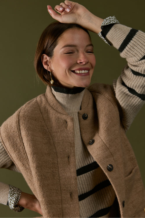 High neck sweater - wool - Armor-lux - 6
