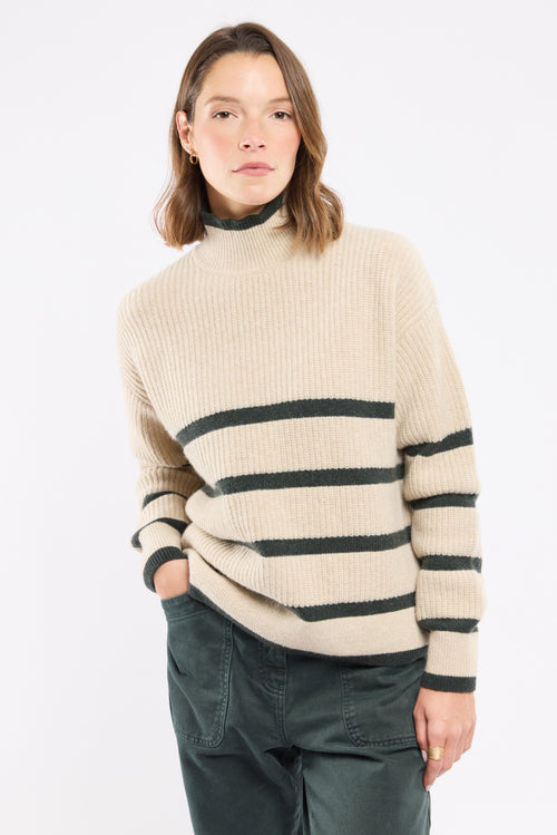 High neck sweater - wool - Armor-lux - 2