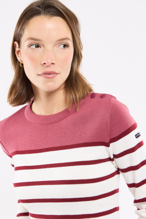 Pull marin rayé - laine mérinos - Armor-lux - 2