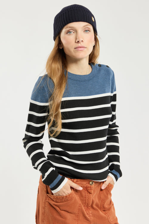Striped sailor sweater - merino wool - Armor-lux - 1