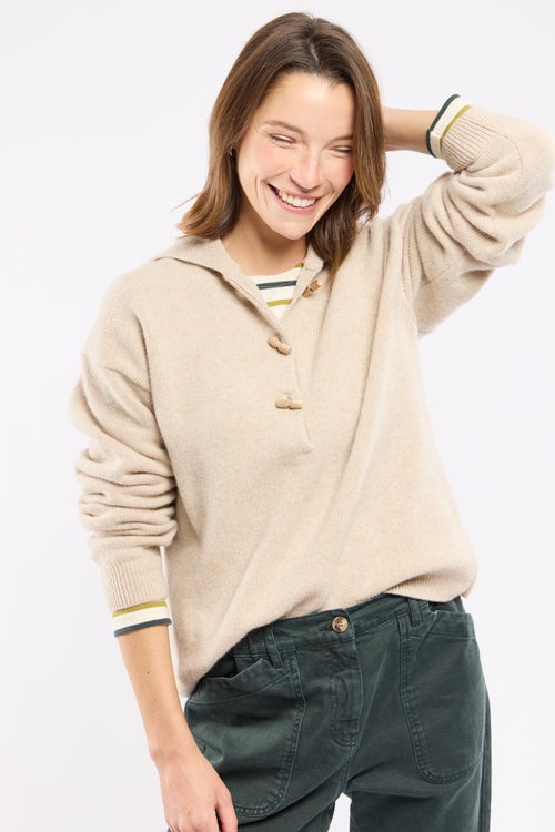 Matrosenbluse-Kragen Pullover - Wolle - Armor-lux - 4