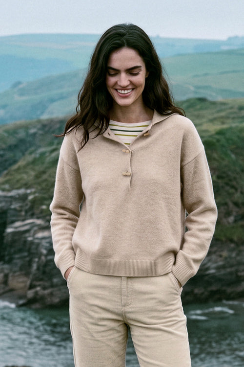 Pull col vareuse - laine - Armor-lux - 1