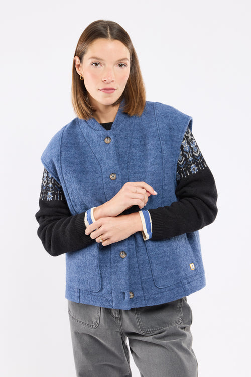 Heritage sleeveless jacket - wool - Armor-lux - 6