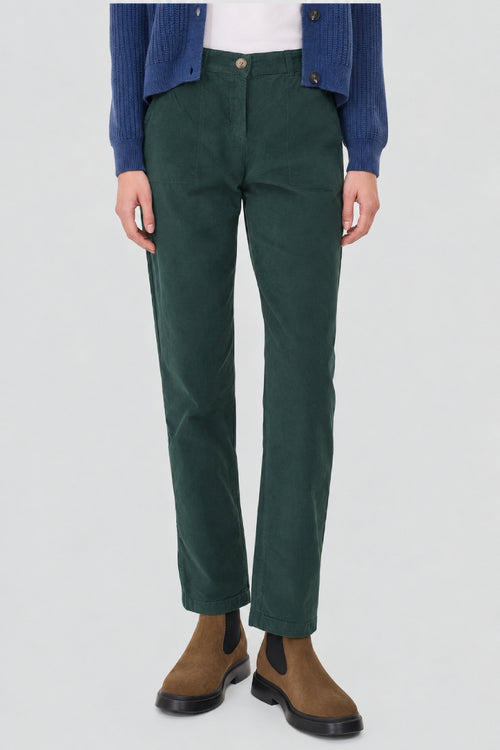Straight velvet trousers - cotton - Armor-lux - 2