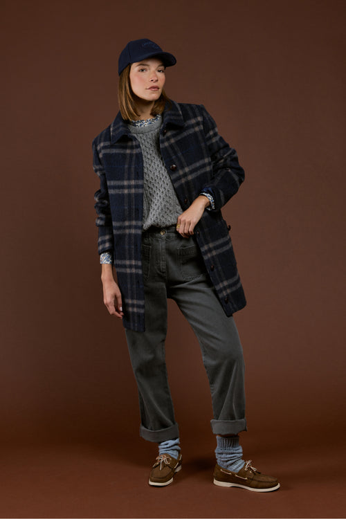 Manteau à carreaux - laine - Armor-lux - 3