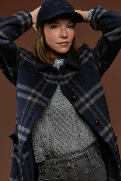 Manteau à carreaux - laine - Armor-lux - 4