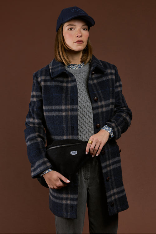 Manteau à carreaux - laine - Armor-lux - 1