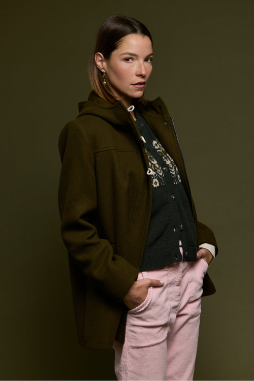 Zip-up duffle coat - wool fabric - Armor-lux - 1