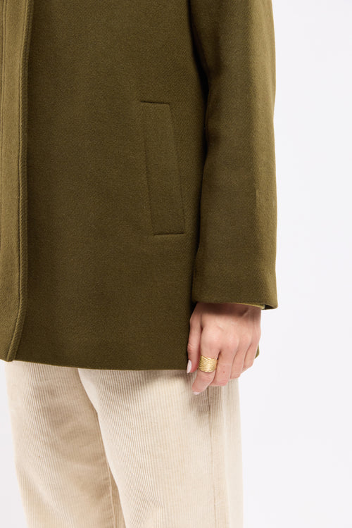 Zip-up duffle coat - wool fabric - Armor-lux - 4