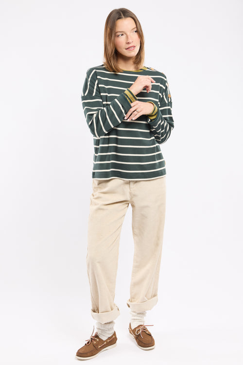 Marinière Héritage oversize femme en coton - Armor-lux - 4