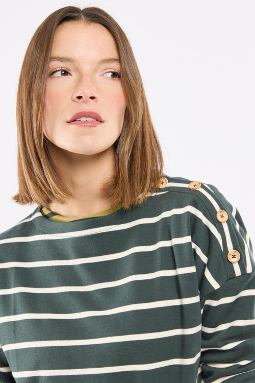 Marinière Héritage oversize femme en coton - Armor-lux - 3