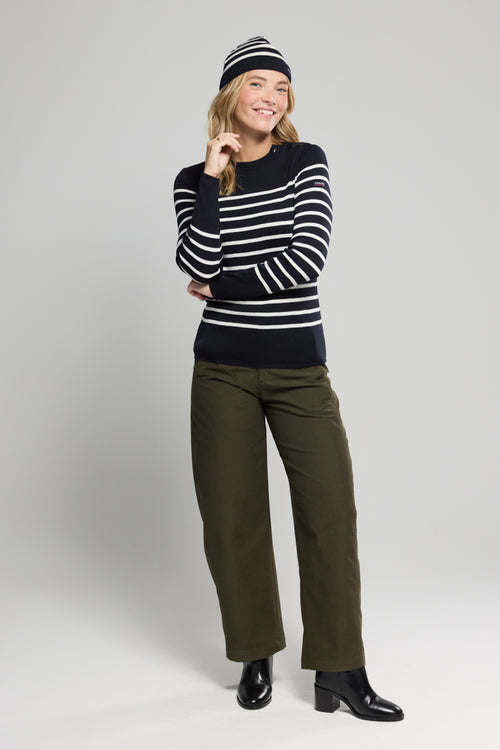 Pull marin rayé Paimpol - laine et acrylique - Armor-lux - 3