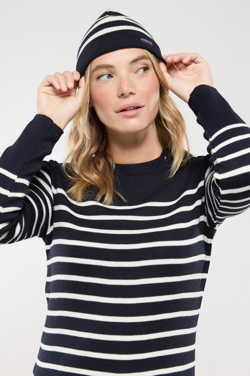 Pull marin rayé Paimpol - laine et acrylique - Armor-lux - 5