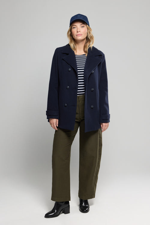 Pea Coat Penfret - brushed wool - Armor-lux - 3