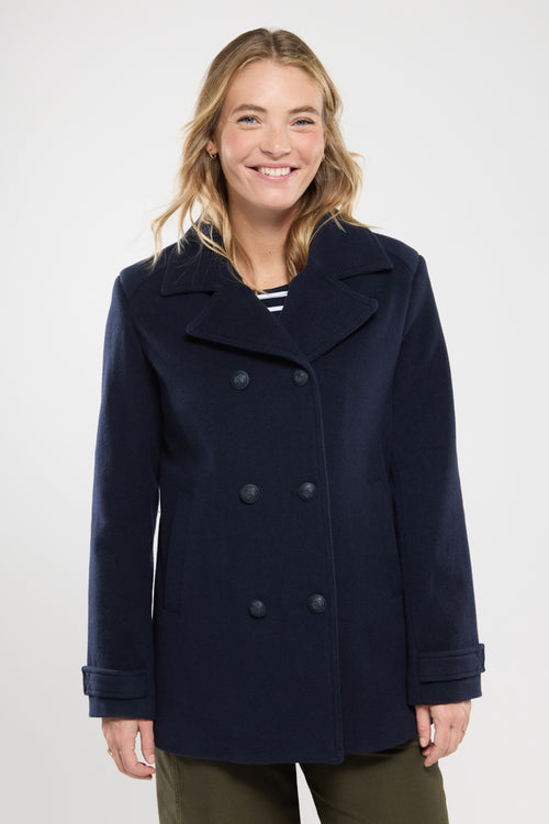 Pea Coat Penfret - brushed wool - Armor-lux - 1