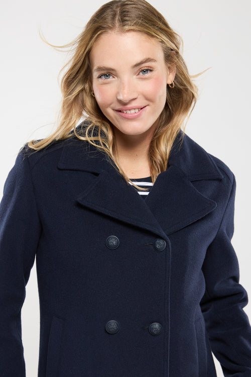 Pea Coat Penfret - brushed wool - Armor-lux - 2