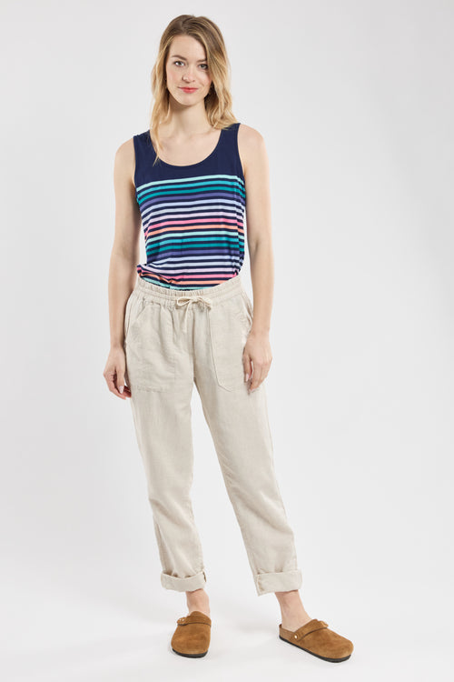 Gestreiftes Tanktop in 10 Farben – leichte Baumwolle - Armor-lux - 3