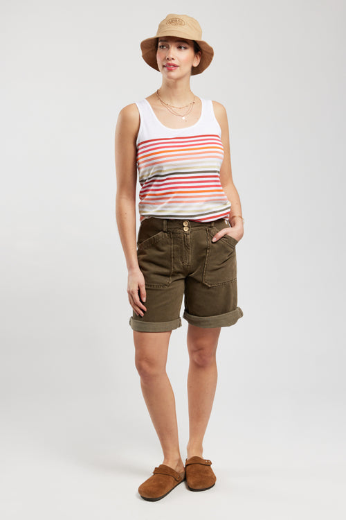 Striped 10-colour vest top - light cotton - Armor-lux - 3